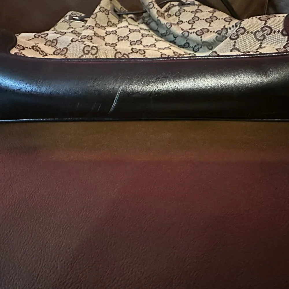 Gucci GG Pattern Rucksack Drawstring Backpack - Picture 5 of 16